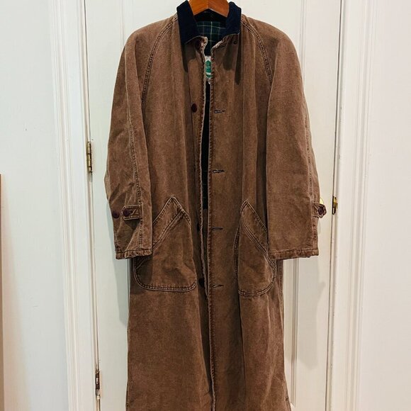 Jackeroos Other - VTG Jackeroos Jacket Mens Medium Canvas PLAID Flannel Lined Trench Field Coat